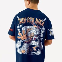 Crazymonk Men Printed Drop-Shoulder Sleeves Applique T-shirt-image-7