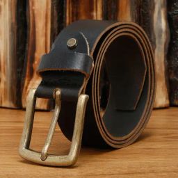 Louis Stitch Black Leather Casual Belt for Men-picture-21