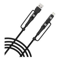 Portronics POR-1795 Konnect J8 3-in-1 Fast Charging Cable (Black)-34