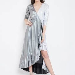 DODO & MOA Silver Maxi Dress-image-26