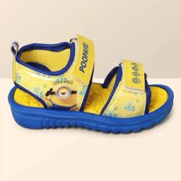 Kidsville Minions Printed Yellow & Blue Floater Sandals-picture-19