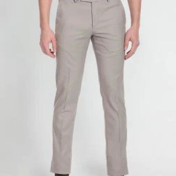 Arrow Grey Regular Fit Trousers-picture-14