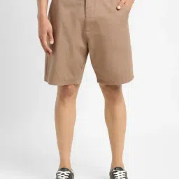 Levi's Khaki Cotton Regular Fit Shorts-picture-19