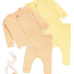 The Mom Store Multicolor Cotton Printed Baby Pajama Set - Pack of 3-image-70
