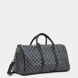 Styli Black Printed Duffle Bag-2