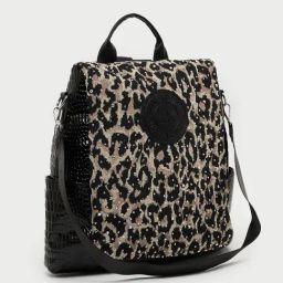 Styli Black Printed Backpack-34