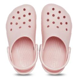Crocs Kids Classic Quartz Pink Back Strap Clogs-image-30