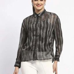 MADAME Black Stripes Shirt-picture-15