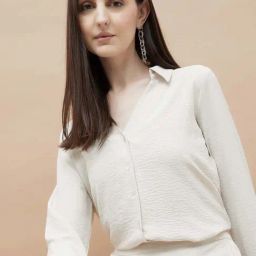 Code By Lifestyle Light Beige Regular Fit Shirt-image-63