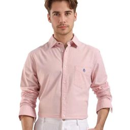 Rare Rabbit Peach Regular Fit Solid Shirt-picture-44