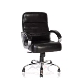 MRC Executive Chairs Scorpio MB Medium Back Black Office Revolving Chair-picture-12