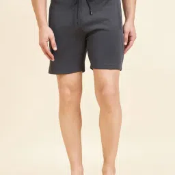 Sweet Dreams Charcoal Regular Fit Lounge Shorts-image-5