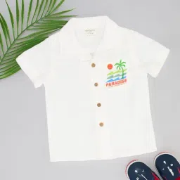 Pantaloons Baby Boys White Cotton Solid Shirt-picture-21