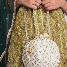 Gaurapakhi Beige Embroidered Potli-picture-38