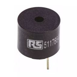 RS PRO Continuous Buzzer, Voltage 8 -12 V DC, Frequency 2.6 kHz, Model No 1710862-picture-0