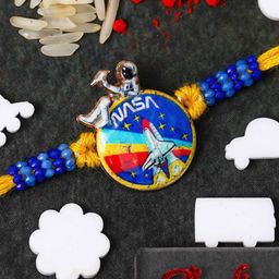 eCraftIndia Kis NASA Space Design Thread Rakhi-image-19