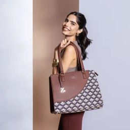 ZOUK Bidri Kaiser Printed Tote Handbag-image-10