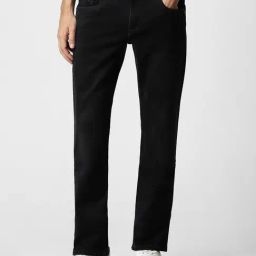 Van Heusen Black Cotton Slim Fit Jeans-image-26