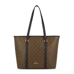 Lavie Coffee Printed Large Tote Handbag-image-63