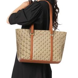 Lavie Taupe Printed Large Tote Handbag-image-67