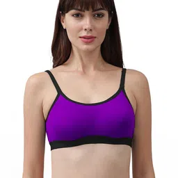 Samvar Purple Cotton Non-Wired Non Padded Minimizer Bra-picture-46