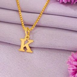 P.N.Gadgil Jewellers 22 Karat (916) BSI Gold Alphabet Pendant-image-57