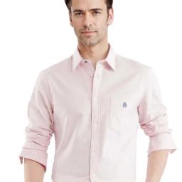 Rare Rabbit Pink Regular Fit Solid Shirt-image-69