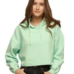 The Souled Store Light Green Hoodie-image-6