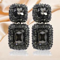 YouBella Crystal Black Black Stylish Dangler Earrings for Women-image-26