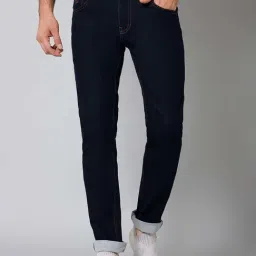 Cantabil Dark Blue Regular Fit Jeans-picture-43