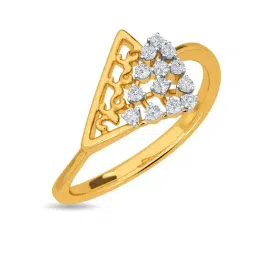 Kisna Diamond & Gold Jewellery Leanne 14k (585) Diamond & Gold Ring For Women-picture-43