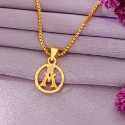 P.N.Gadgil Jewellers 22 Karat (916) BSI Gold Alphabet Pendant-image-56