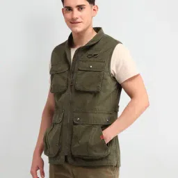 U.S. Polo Assn. Denim Co. Green Cotton Regular Fit Jacket-image-44
