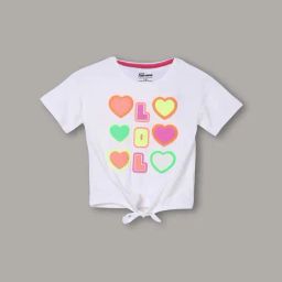 Fame Forever by Lifestyle Girls White Cotton Printed T Shirt-image-47