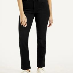 Levi's 724 Black Slim Fit Jeans-image-33