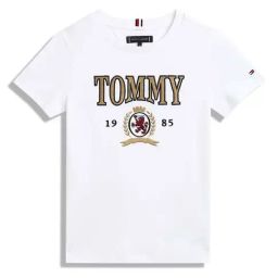 Tommy Hilfiger Kids White Applique Regular Fit T-Shirt-10