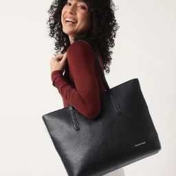 Fastrack CL7 Black Solid Large Laptop Tote Handbag-image-60