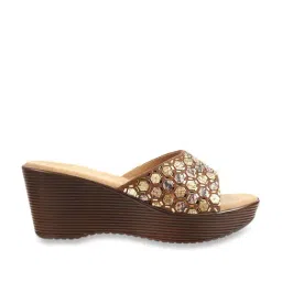 Mochi Women's Brown Casual Wedges-image-62