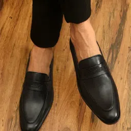 San Frissco Men's Black Formal Loafers-picture-37