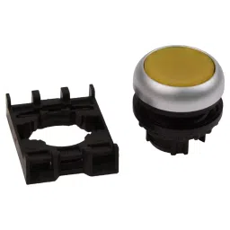 EATON MOELLER Switch ACtuator, Pushbutton, Yellow, M22-DL-Y.-3