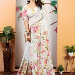 Moda Rapido Floral Zari Saree-image-45