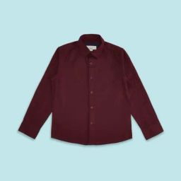 Pantaloons Junior Maroon Cotton Regular Fit Full Sleeves Shirt-image-98