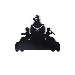 Home4U Memoria Black Metal Table Clock-17