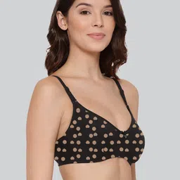 LYRA Printed Combed Cotton Wirefree Secret Support Bra with Detachable Strap image 3