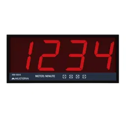 Multispan MSI-6004 101 mm (4 inch), 4 Digit Display Single Side Encoder Input Jumbo Display MPM Indicator-34