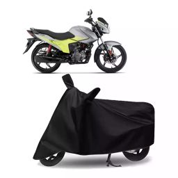 Auto Pearl Two Wheeler Cover with Bag for Hero Glamour Blaze, Black-image-11