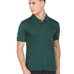 AD by Arvind Green Slim Fit Polo T-Shirt-image-17