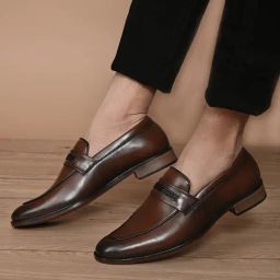 San Frissco Men's Tan Formal Loafers-image-16