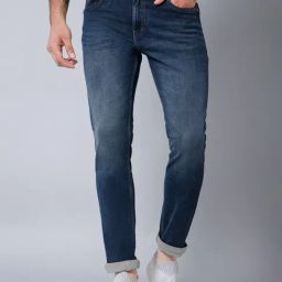Cantabil Blue Regular Fit Jeans-image-52