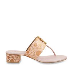 Metro Women's Rose Gold T-Strap Sandals-image-68